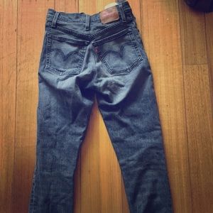 Gently worn light grey Levi’s 501
